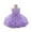 Light Purple, variant on Kids Girls Flower Vintage Lace Princess Long Dress Tulle Pageant Formal Party Wedding Floor Dance Evening Gown
