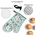 thumbnail image 3 of Sikiie Christmas Winter Animals Oven Mitts and Pot Holders, Silicone Oven Gloves, Heat Resistant Oven Mitts 4Pcs Set, 3 of 6