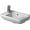 White / Glazed Underside, variant on Duravit 075150-0Hole Starck 3 19-5/8" Rectangular Ceramic Wall Mounted Bathroom Sink -