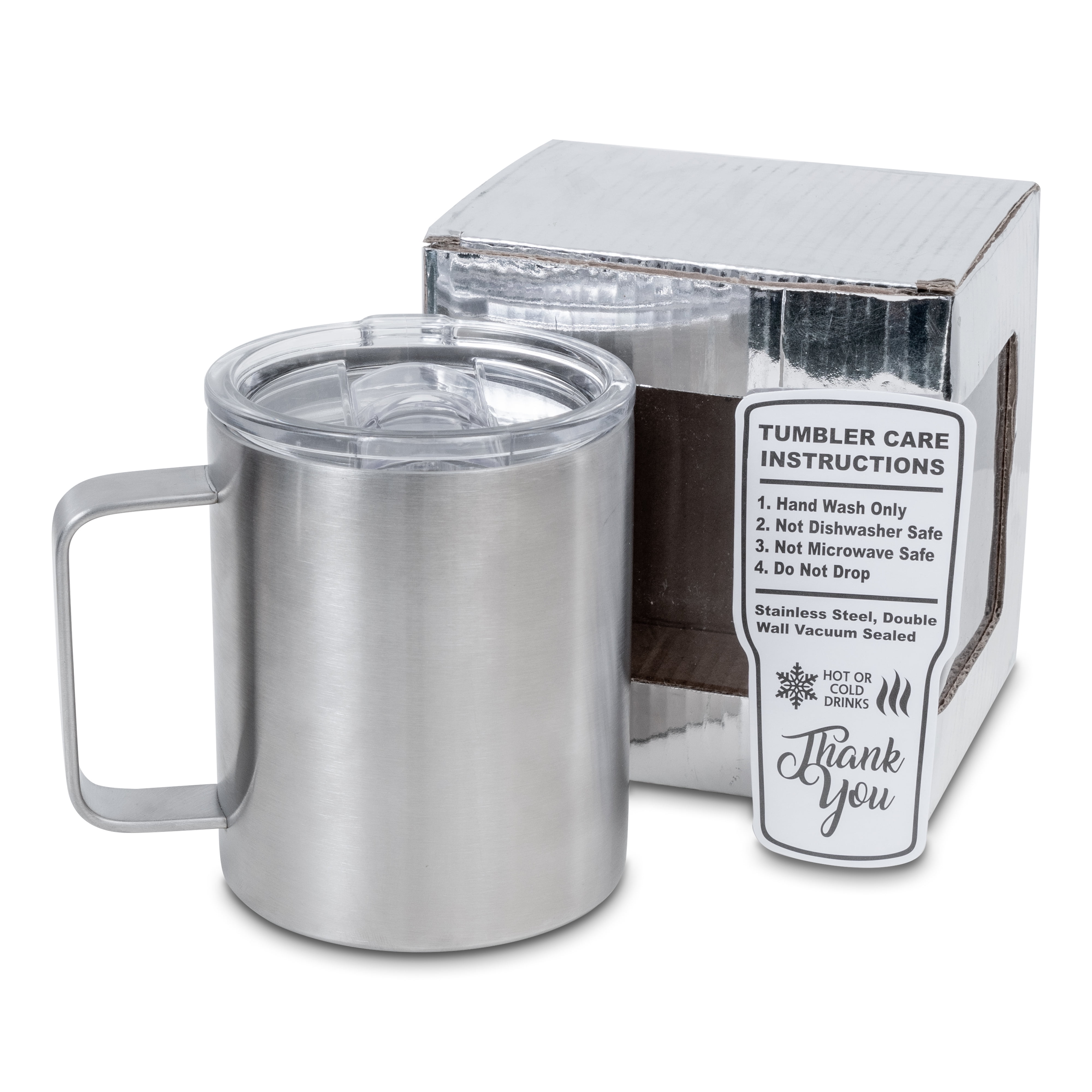 Stainless Steel Coffee Mug 12-Ounce Double Wall Vacuum-sealed Outdoor Camping 