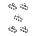 thumbnail image 2 of maskred Pinces de Mode Grand Style Simple à Portée de Main Style Simple Robuste Exquis Accessoires Barrettes pour les Femmes Sombre Blak / Rectangle 5Set, 2 of 6