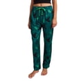 thumbnail image 3 of Wicked Part 1 Hats & Tiaras All-Over Print Women's Green Sleep Pajama Pants
-Small, 3 of 7