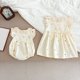 thumbnail image 2 of Vestido de princesa Floral bordado de verano para niña, bonito encaje con cuello de hoja de loto, Body para bebé, trajes para hermana, ropa dulce para niño, 2 of 6