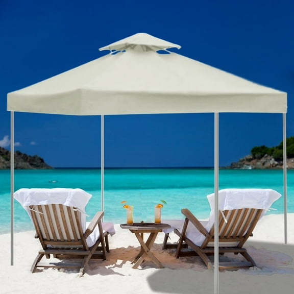 Clearance 10X10Ft Replacement Cover 2 Tier Gazebo Roof Sunshade Outdoor Cover Sunshade Patio Pavilion