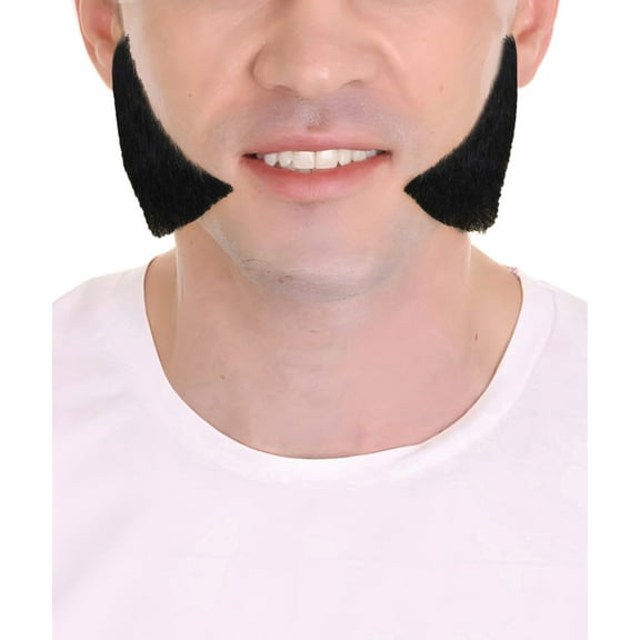 Men's Mutton Chops Human Hair Beard Styles | Black Facial Hair | HPO