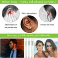 thumbnail image 3 of 360 Pieces Ear Hole Floss Earrings Hole Cleaner Disposable Piercing Aftercare Cleaner Earrings Piercing Cleaning Line Ear Piercing Care Cleaning Tool for Women Men (White, Green), 3 of 5