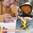thumbnail image 6 of 12Pcs Lumber Marking Crayons, 2.8" x 0.4" Round Wax Tire Marker Pen Drawing Crayons for Wood Metal(Blue/Yellow), 6 of 6