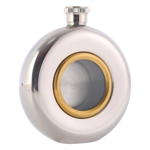 Frasco de cadera Flagon botella de vino multiusos práctico ligero mini frasco de acero inoxidable A
