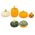 thumbnail image 1 of PENGXIANG 6pcs Simulation Pumpkin Ornaments Halloween Scene Layout Decoration, 1 of 3