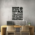 thumbnail image 2 of Volleyball Skills Movements Terms Set Ace Block Dig Attack Bump Spike Libero Volleyball Vinyl Wall Sticker Wall Art Wall Decal Girls Boys Kids Room Design Home Gym Sports Court Decor Size (30x22 inch), 2 of 3