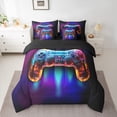 thumbnail image 2 of Manfei Gamer Gaming 7 Pieces Bedding Comforter Set,Modern Video Game Full Bedding Set,Retro Cartoon Gamepad Fitted Sheet Flat Sheet For Kid Boy,Lightweight Room Decorative Reversible, 2 of 8