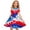 Multicolor35, variant on Teyfeniy Girls 4th of July Dresses Independence Day's Print Fashion Cute Midi Dress Red and White Stars Flag Patriotic Graphic Flowy Crew Neck Short Sleeve Outfits, for 4-13 Years