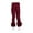 Brick Red, variant on Stylish Toddler Girls Leggings with Lace Trim Ruffle Design Soft Footless Pants for Daily Wear