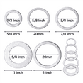 thumbnail image 3 of 40 Pcs Saw Blade Bushing Set Saw Blade Adapter Ring Saw Blade Spacer,for Saw Blade, Marble Blade Inner Hole Conversion,,2set x Saw blades adapter rings,Silver, 3 of 6