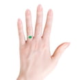 thumbnail image 4 of Angara Natural 1.1 Ct. Emerald with Diamond Solitaire Ring in 14K Yellow Gold for Women (Ring Size: 12), 4 of 10