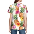 thumbnail image 5 of Honeii Hawaiian Pineappl Print Youth Short Sleeve T-Shirt,Boys Athletic Shirt,Quick Dry Short Sleeve Performance Moisture Wicking T Shirt, 5 of 6