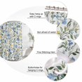 thumbnail image 6 of Blue Yellow Floral Spring Waterproof Fabric Shower Curtain,Summer Botanical Pastoral Green Waterproof Fabric Shower Curtain for Bathroom Curtains Bathtubs Shower Curtains with 12 Hooks Long 72x78in, 6 of 8