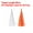 Bright Orange/ White, variant on 40Pcs Blue, Light Blue, Bright Orange, Dark Orange Tassel Garland Banner w Rope for Wedding Birthday Party Decoration