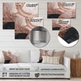 thumbnail image 4 of Designart "Boho Half Circles in Rose Gold I" Abstract Metal Art Living Room, 4 of 5