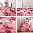 thumbnail image 3 of Carpet Tie Dyeing Plush Soft Floor Mat for Living Room Bedroom Anti-slip Rug, 3 of 9