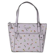 Kate Spade Cameron Pocket Laptop Large Top Zip Tote Wildflower Ditsy Purple