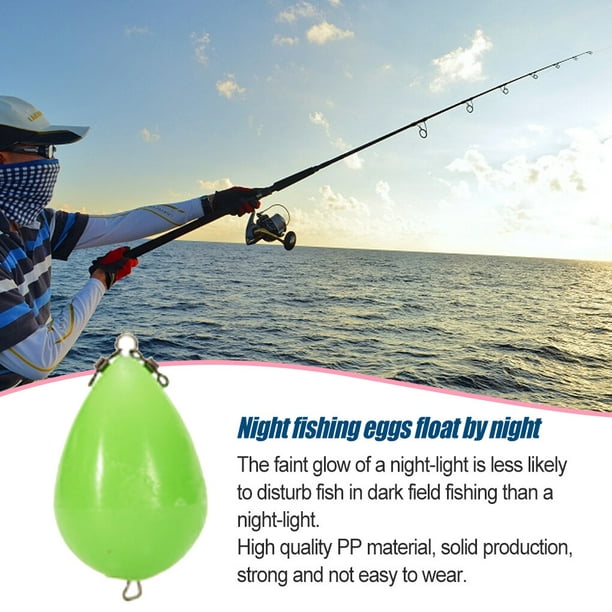 Night Light Luminous Egg Fishing Bobbers Durable Long-Distance Thrower  Accessories Bouy Sufficient Efficient Bait Accessory 90g（5pcs） 
