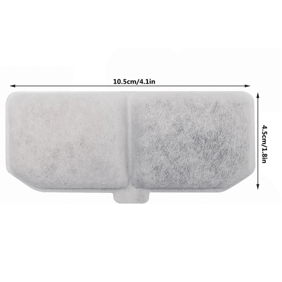 Water Fountain Filter Pet Fountain Replacement Activated Carbon Filter Automatic Water Fountain Filter Element 12-Pack Laminated Nonwoven White,12x Cat Water Fountain Filter