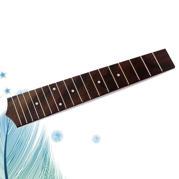 SOPOTUTU Concert Ukulele Fingerboard Replacement Coffee Color for Hawaii Guitar Parts