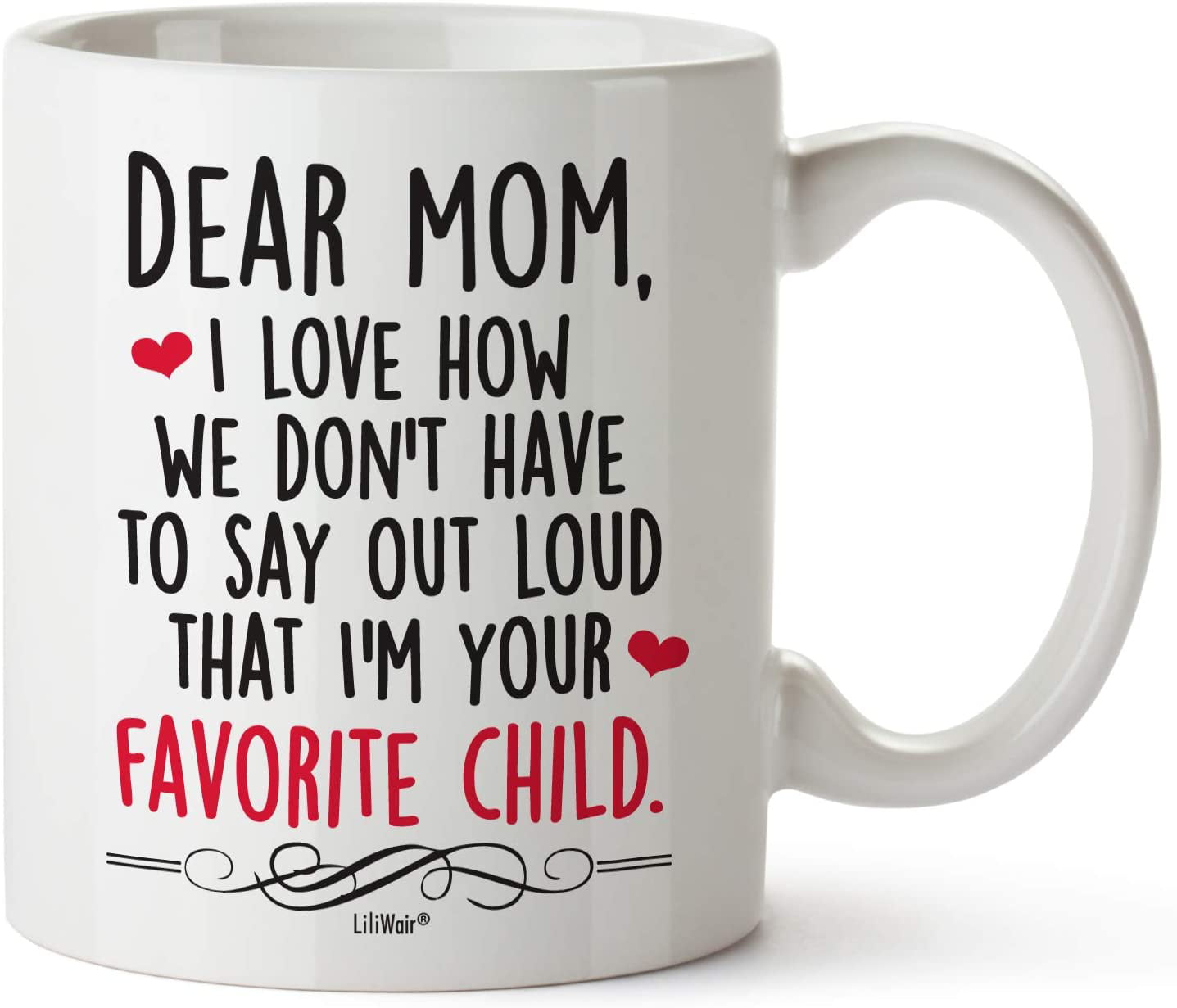 Coffee Mug for Mom,Birthday Mother Day Gifts for Mom from Daughter Son,Dear Mom 
