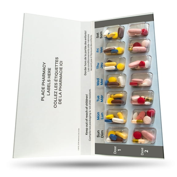 Manrex 7-Day 2-Pass (2-Doses Per Day) Multi-Med Blister Card Refill with 26 Cards & 26 Blisters