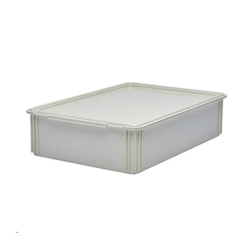 Cambro Camwear Pizza Dough Box, White, 18" x 26" x 6"