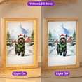 thumbnail image 2 of Hello Winter Scottish Terrier Frosty Morning Walk Welcome Snowy Christmas Acrylic Plaque with Wood Photo Frame Box Scottie Dog Lover Gifts Light Box - 02018, 2 of 5