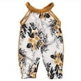 thumbnail image 2 of Infant Baby Girls Floral Sleeveless Summer Jumpsuit Romper Clothes Outfits Set, 2 of 7