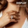thumbnail image 4 of Smart Health Ring, Smart Ring Health Tracker Silver Lightweight Step Counting Body Temperature Monitoring  for Running Type 9,Type 10,Type 11,Type 12, 4 of 7