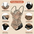 FITVALEN Sexy Leopard Print Jumpsuit for Women Butt Lifting Bodysuit