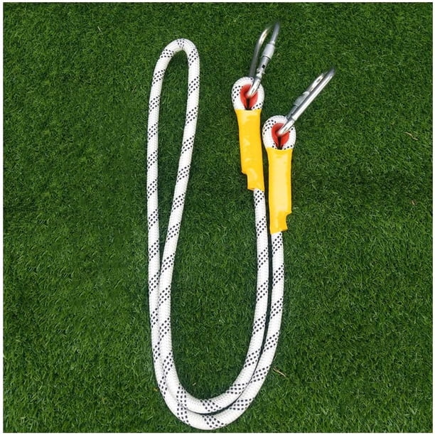Cuerda de escalada blanca de 14 mm de diámetro, cuerda de escalada para exteriores, montañismo de alta resistencia, cuerda estática de rescate de alta resistencia, cuerda para senderismo y espeleolog