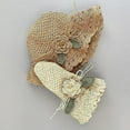 thumbnail image 4 of YAYUBA Crochet Straw Hat With Ruffle Detail Crochet Hats for Women Summer Beach Hand Woven Sun Hat,Khaki, 4 of 8