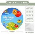 thumbnail image 2 of Super Simple Songs-theme Fitted Round Tablecloths Elastic Edged Table Covers Waterproof Table Cloth for Kitchen Holiday Party Tables Decor 150cm, 2 of 6