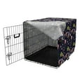 thumbnail image 3 of Botanical Dog Crate Cover, Natural Theme Garden Illustration Along Various Plants and Colorful Butterflies, Easy to Use Pet Kennel Cover for Dogs, 35" x 23" x 27", Multicolor, by Ambesonne, 3 of 6