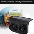 thumbnail image 2 of Sidaley Ventilador de escape con energía Solar para coche, ventilador de ventilación para ventana, sistema de purificador de aire recargable, Automoción decorativa y accesorios Sidaley VI004021-00, 2 of 6