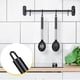 thumbnail image 3 of Set Of 2 Silicone Cooking Spoons, Non Stick Solid Basting Spoon, Heat-Resistant Kitchen Utensils, Mixing, Serving, Draining, Stirring(Black), 3 of 5