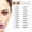 A, variant on European Broken Effect Water Transfer Eyebrow Stencils for Perfectly Shaped Brows