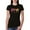 Black, variant on , Peace Love Baseball Sports Womens Slim Fit Junior Tee, Purple Rush, Small
