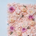 thumbnail image 4 of Artificial Silk Flowers Wall Panel Wedding Party Floral Backdrop Pink, 4 of 6