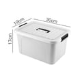 thumbnail image 3 of PENGXIANG Plastic Clothes Storage Bins Large Capacity Storage Bins for Closets Wardrobes Shelves, 3 of 3