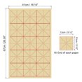 thumbnail image 2 of Unique Bargains Maobian Xuan Paper with 5' Grid, Half Raw Ripe Xuan, 26'x16'(Light Yellow), 70Pack, 2 of 6