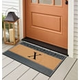 thumbnail image 6 of A1HC Natural Rubber & Coir 24x36 Monogrammed Doormat For Front Door, Anti-Shed Treated Durable Doormat for Outdoor Entrance, Heavy Duty, Low Profile, Easy to Clean, Long Lasting Front Porch Entry Rug, 6 of 7