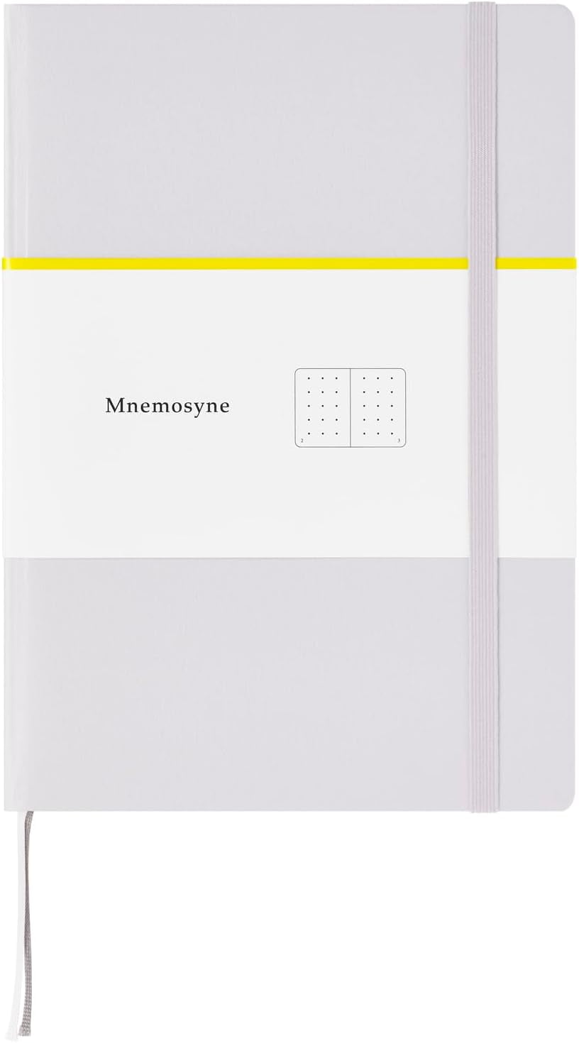 A5 Notebook Mnemosyne Journal Light Grey