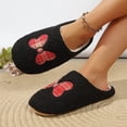 thumbnail image 6 of Fnooota Womens Fuzzy Slippers, Winter Non Slip Comfort Warm House Slippers Home Shoes Black Size 9-9.5, 6 of 6