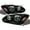 Black Housing, variant on AKKON - For 03-08 Toyota Corolla Headlights Front Head Lamps Direct Replacement Pair Left Right Completed Set